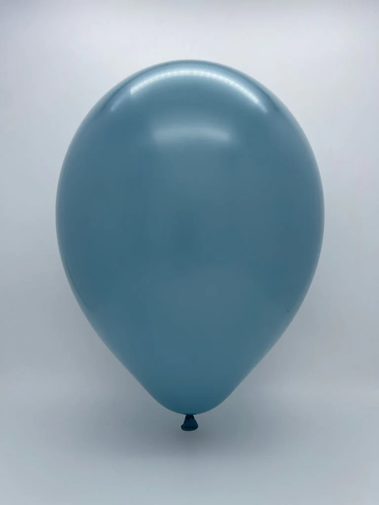 17" Blue Slate Tuftex Latex Balloons Designer Balloons (25 Per Bag) - Image 2