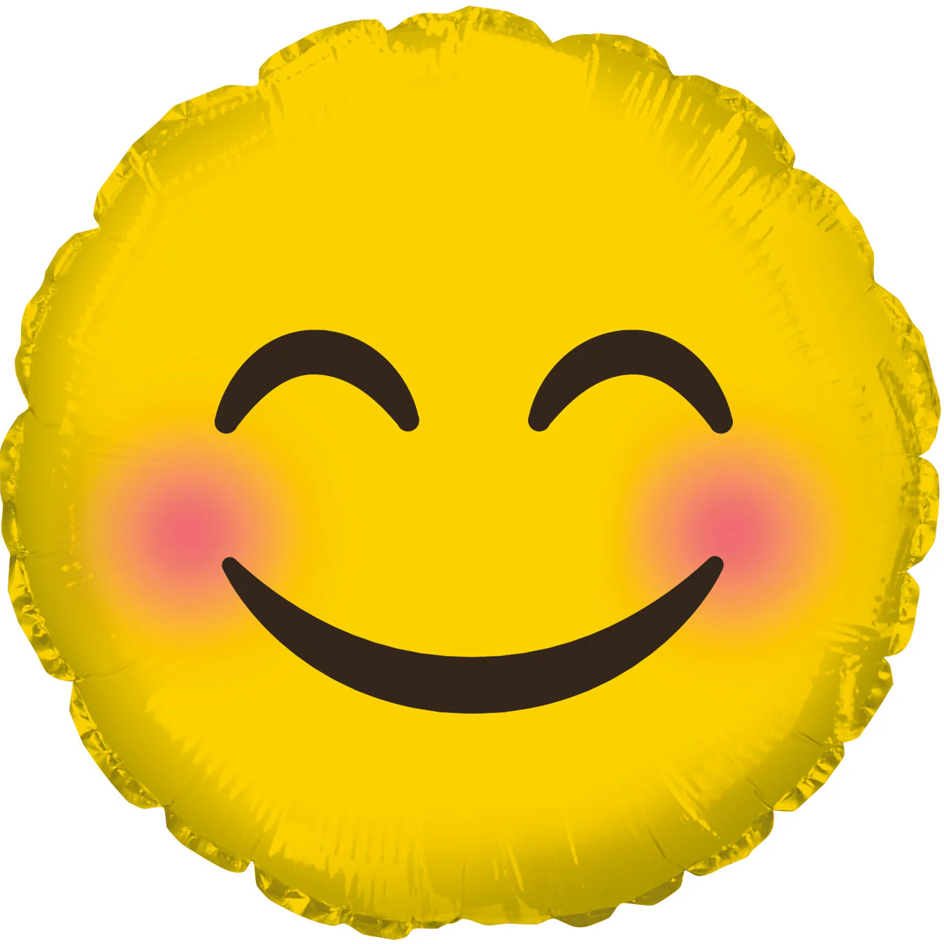 17" Emoticon Smile Blushing Cheeks Balloon