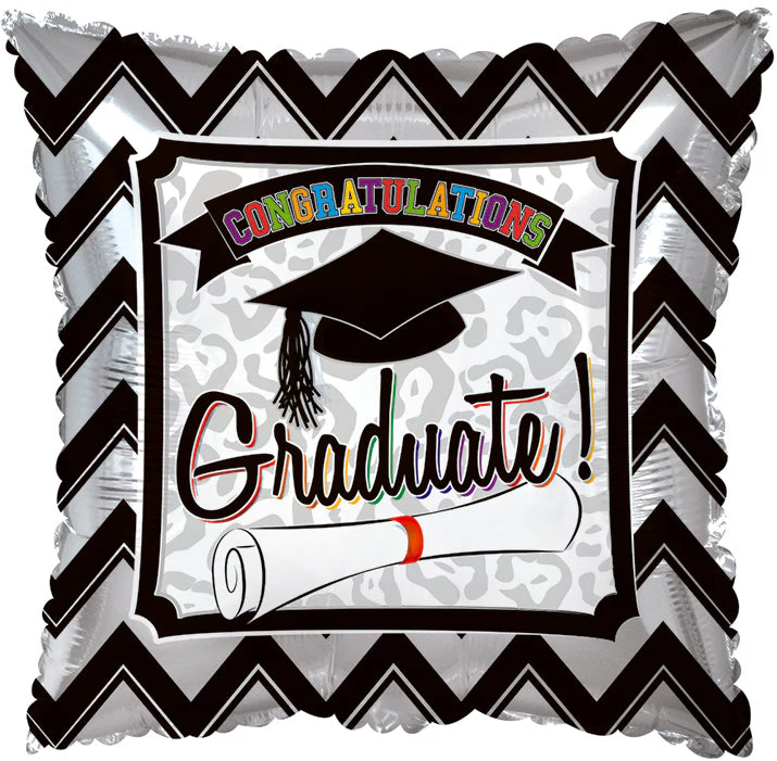 17" Grad Chevron Balloon