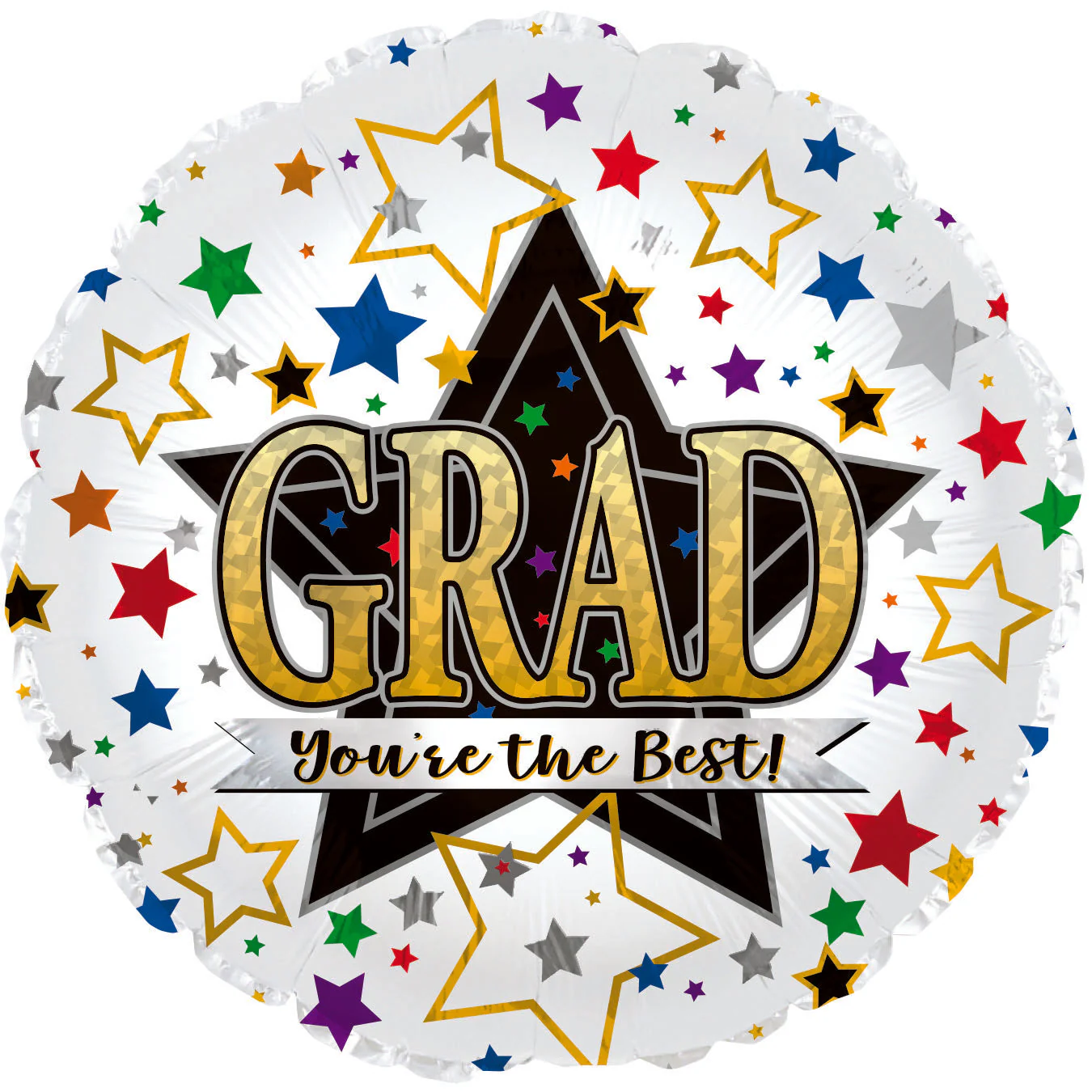 17" Grad You're The Best Foil Balloons