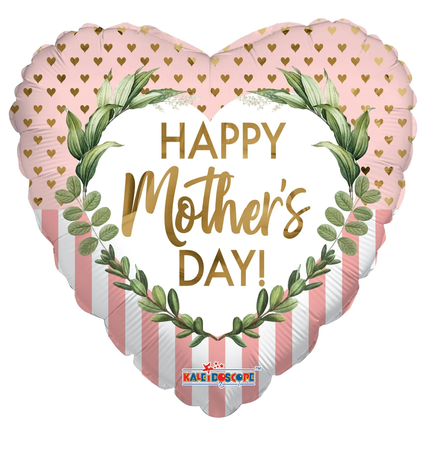 17" Happy Mother's Day Dots & Lines Foil Balloon