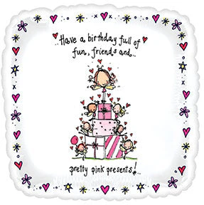 17" Juicy Lucy Pink QBLoom Balloon