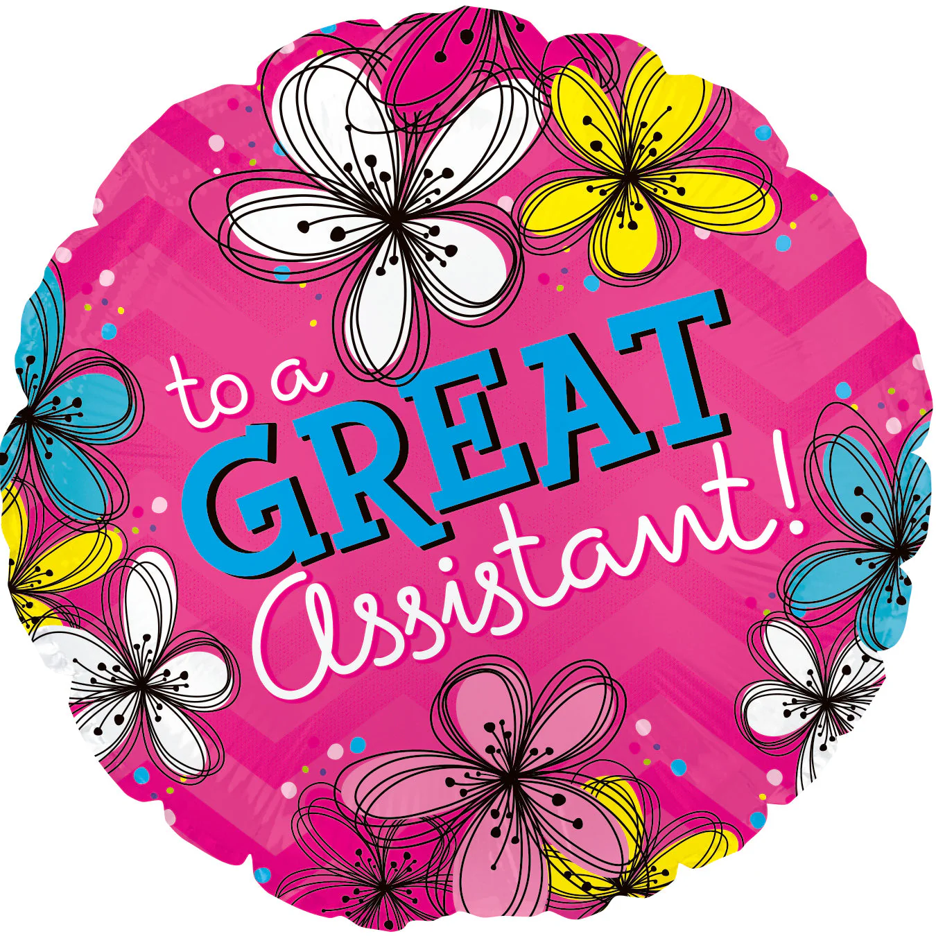 17" Pink Great Assistant Balloon