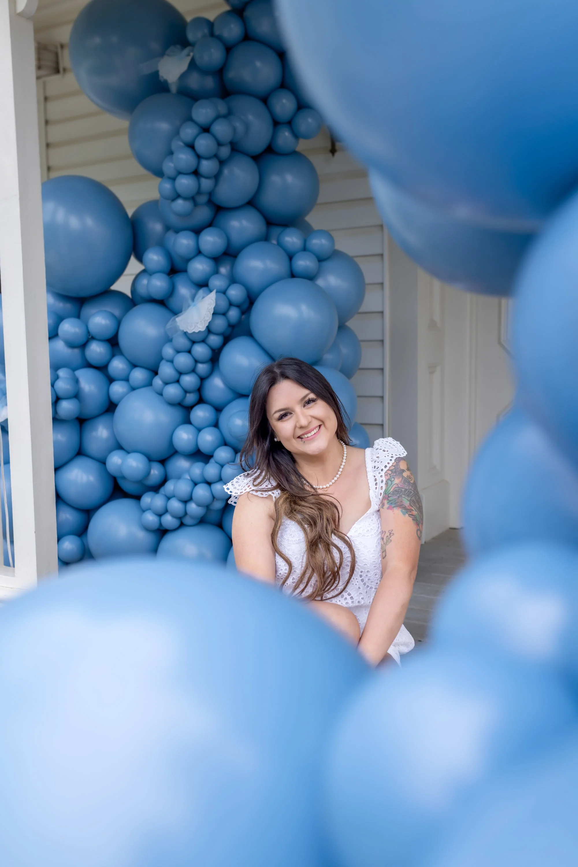 17" Georgia Pearl True Blue Tuftex Latex Balloons Designer Balloons (25 Per Bag) - Image 5
