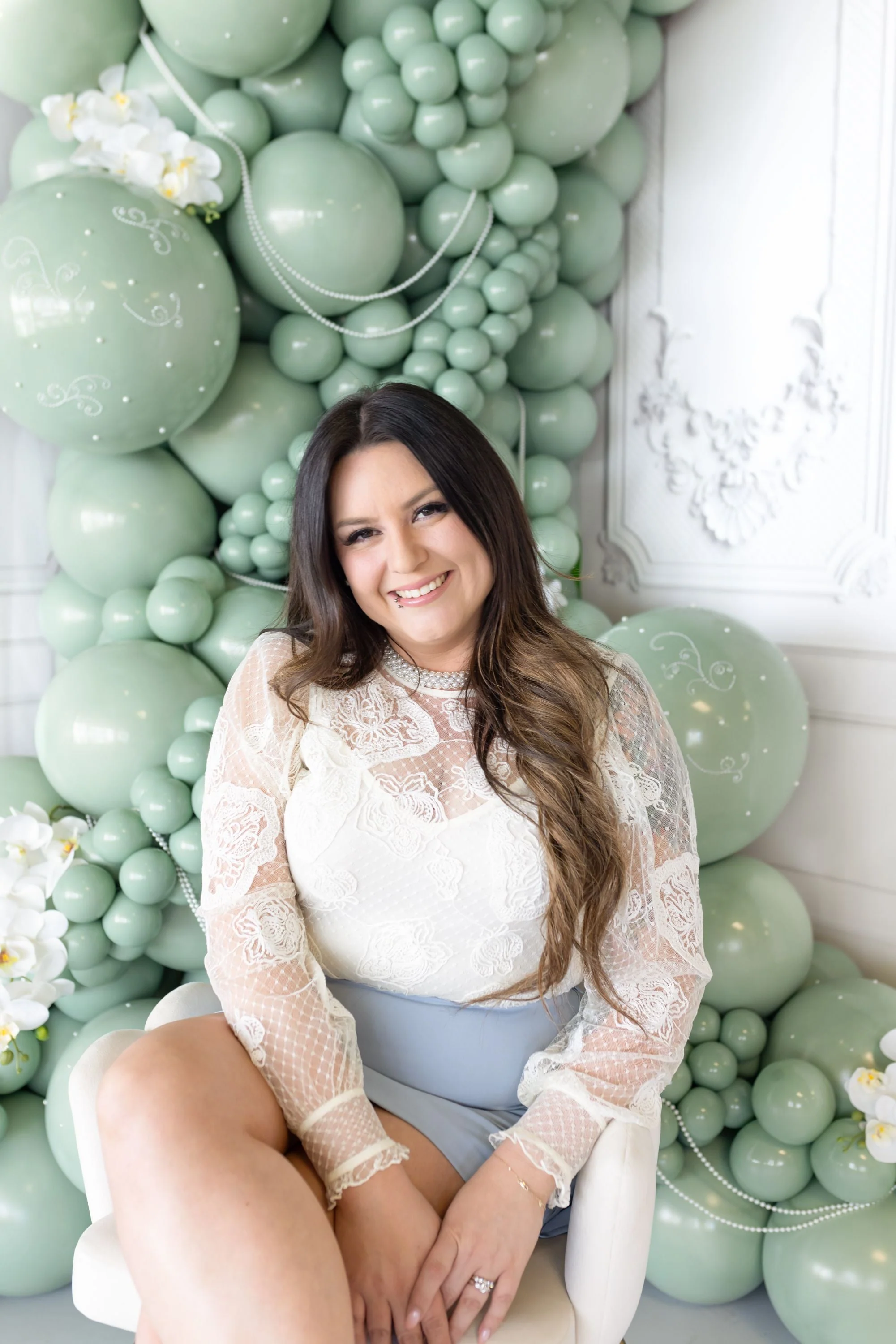 17" Meadow Pearl Eucalyptus Tuftex Latex Balloons Designer Balloons (50 Per Bag) - Image 8