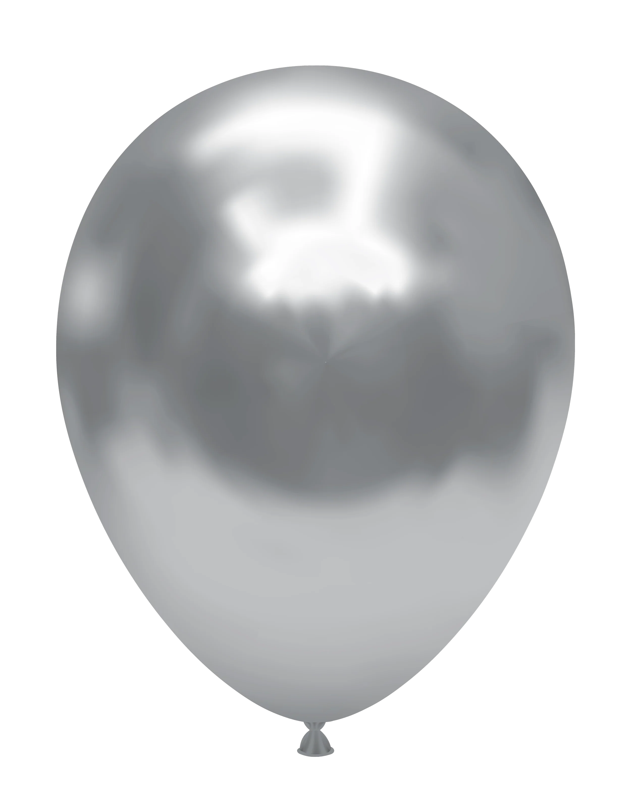 17" Silvery Chrome Like Tuftex Effects Latex Balloons (25 Per Bag)