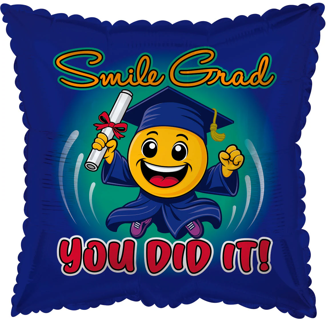 17" Smile Grad You Did it Foil/Mylar Balloon