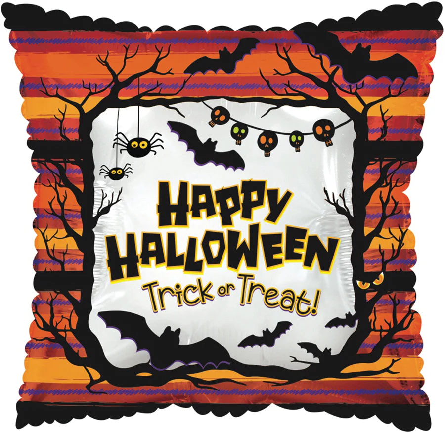 17" Spooky Tree Bats Foil Balloon