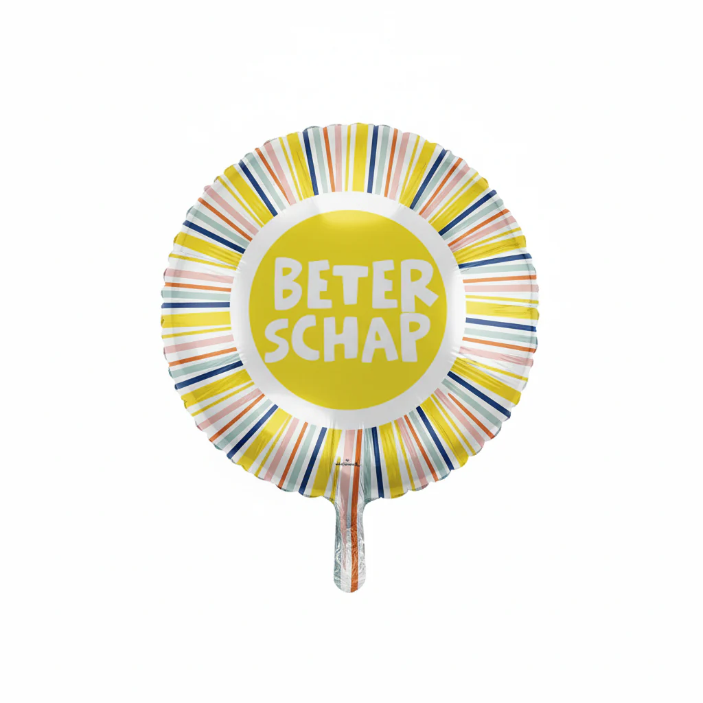 18" Beterschap Foil Balloon Striped (Dutch) - Image 3