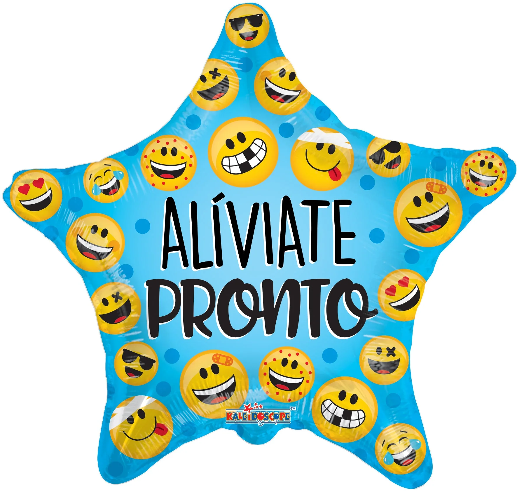 18" Aliviate Pronto Smilies Foil Balloon (Spanish)