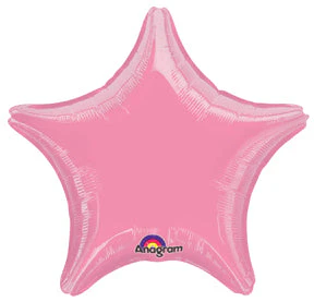 18" Anagram Brand Metallic Pink Star Foil Balloon