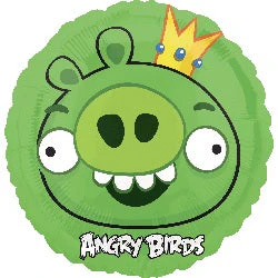 18" Angry Birds King Pig Mylar Balloon - Image 2