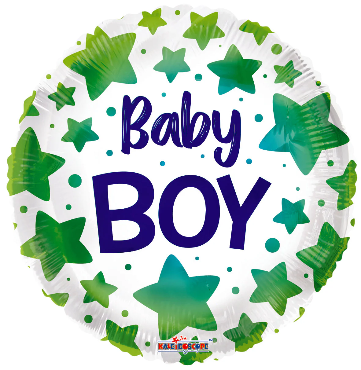 18" Baby Boy Stars Foil Balloon
