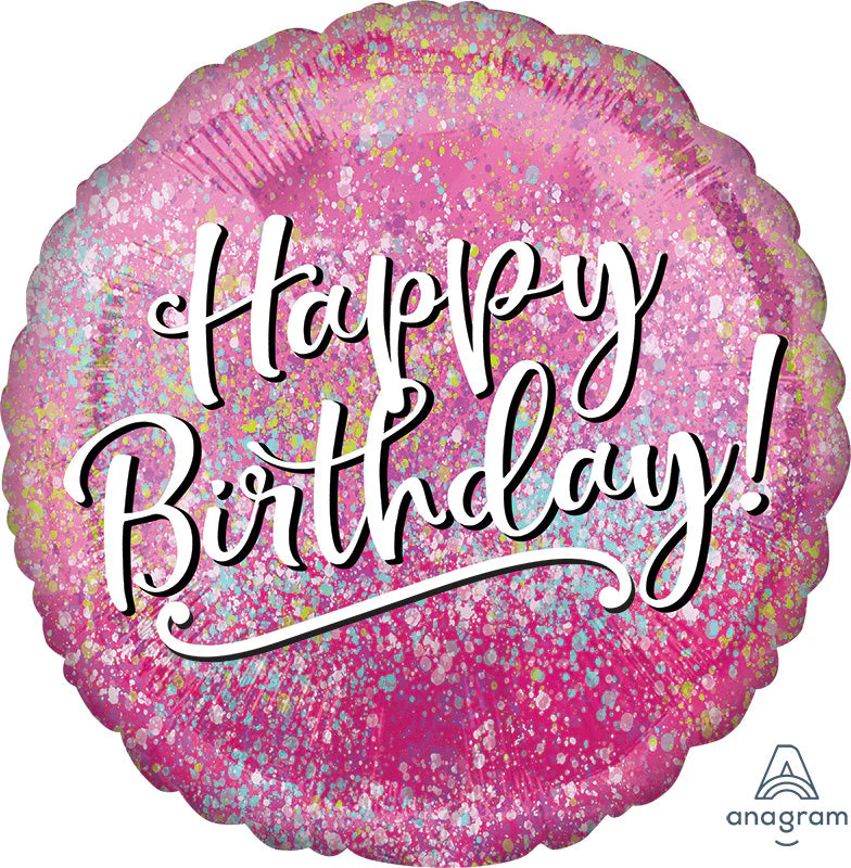 18" Birthday Pink Fabulous Foil Balloon