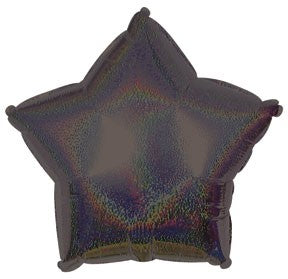 18" Black Star Dazzeloon Balloon