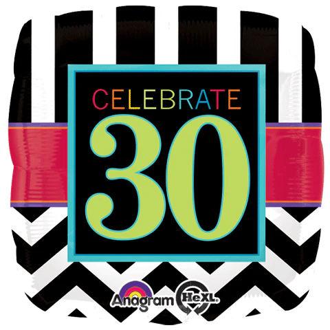 18" Celebrate 30 Balloon