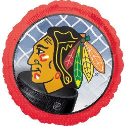 18" Chicago Blackhawks NHL Hockey Mylar Balloon
