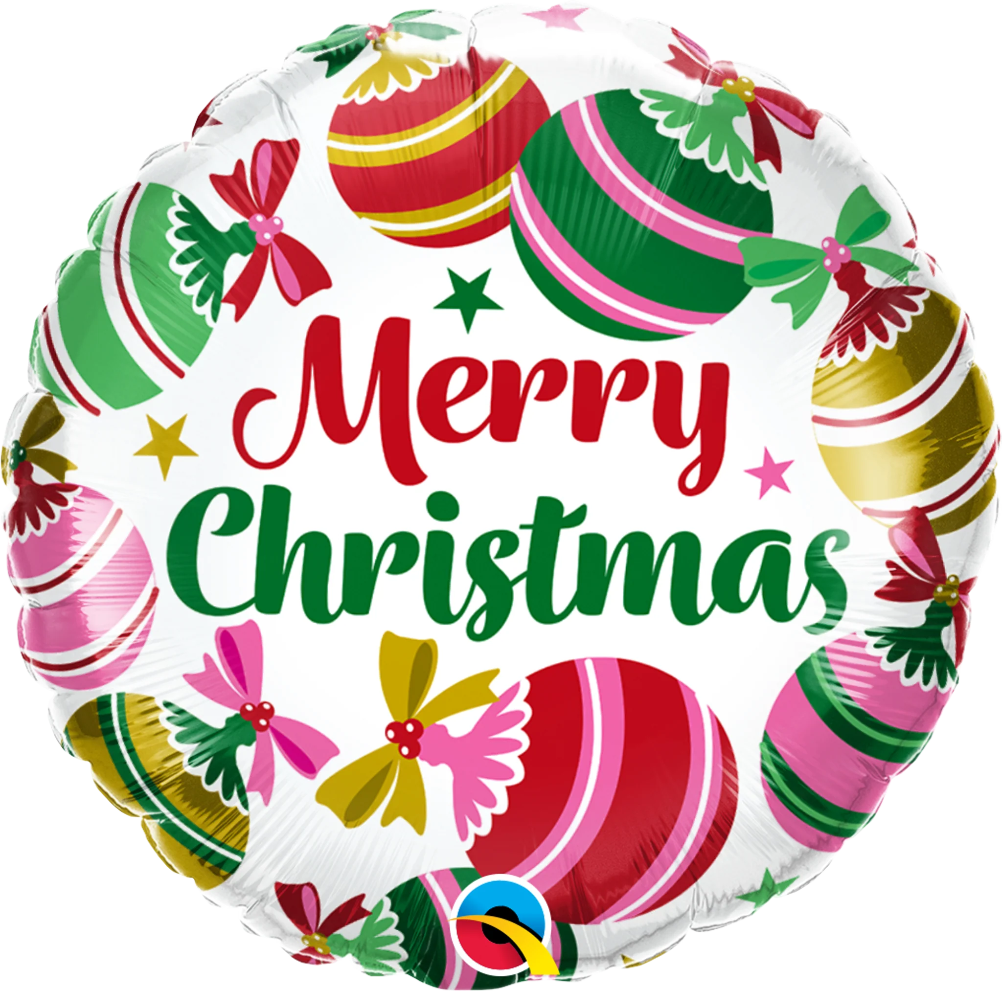 18" Christmas Ornaments & Stars Foil Balloon