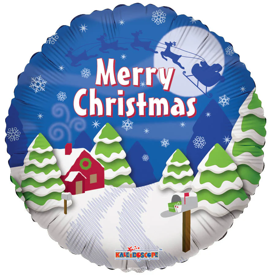 18" Christmas Santa's Sleigh Balloon