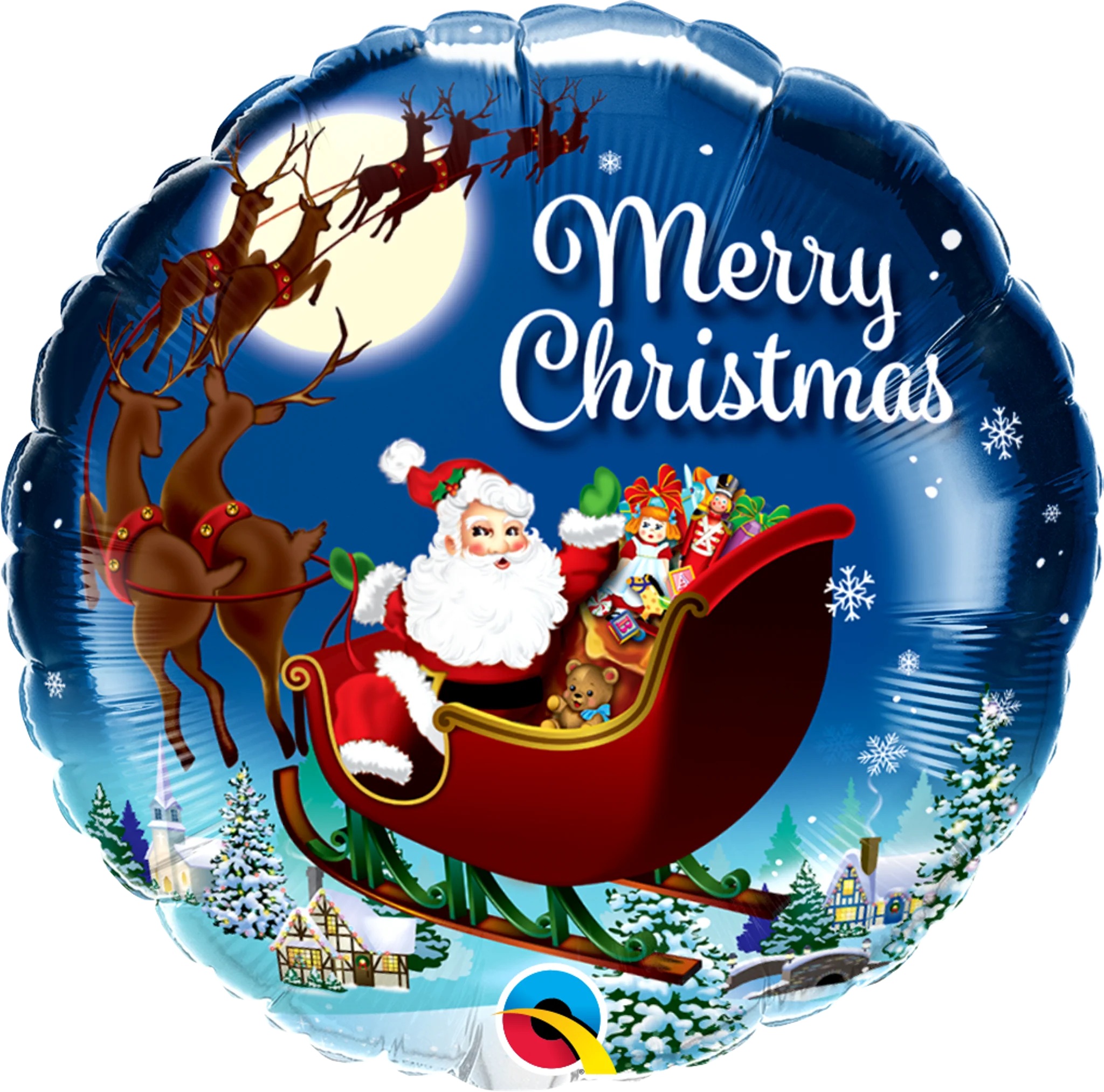 18" Christmas St. Nick Foil Balloon