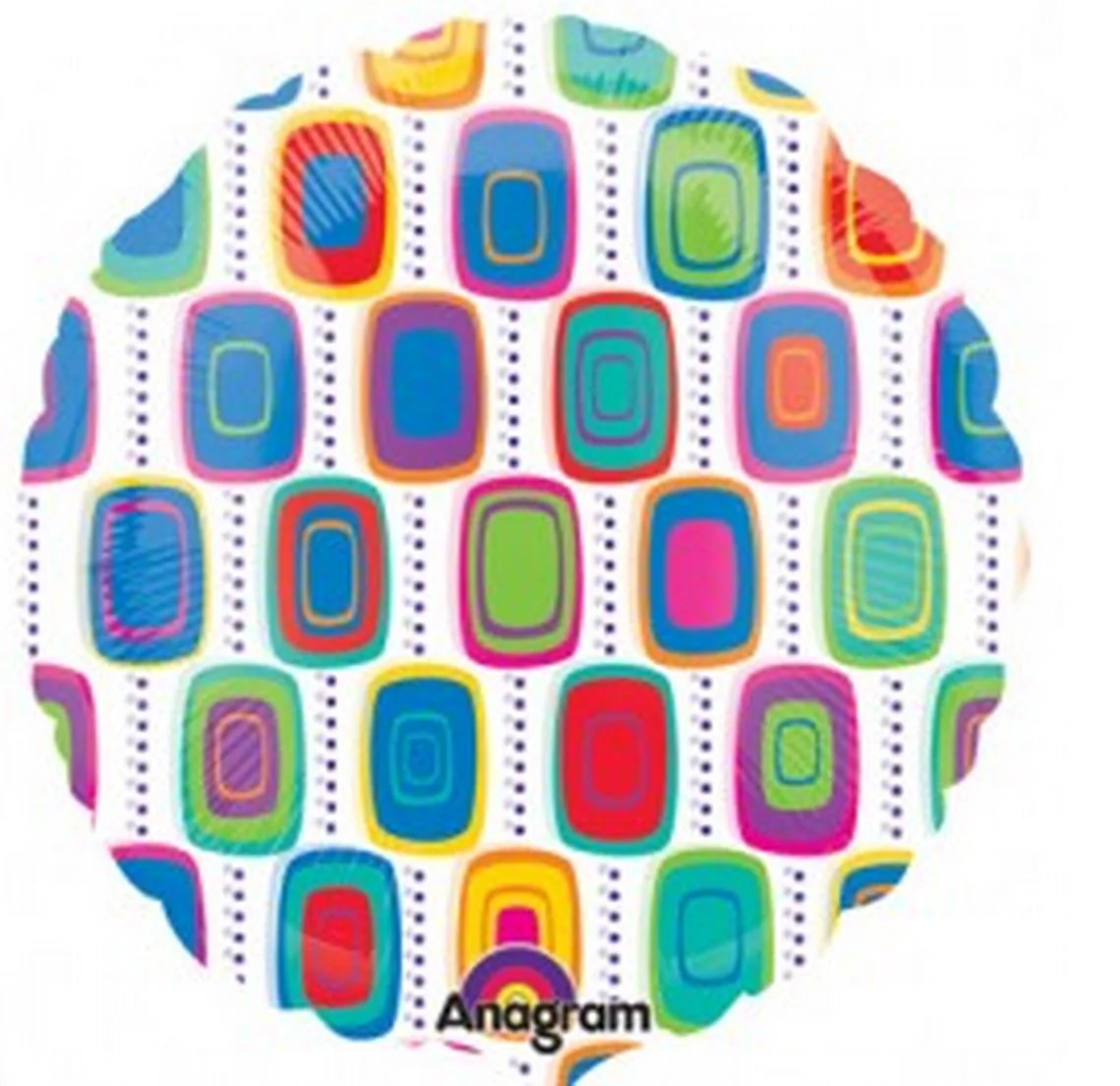 18" Clear Groovy Design Balloon