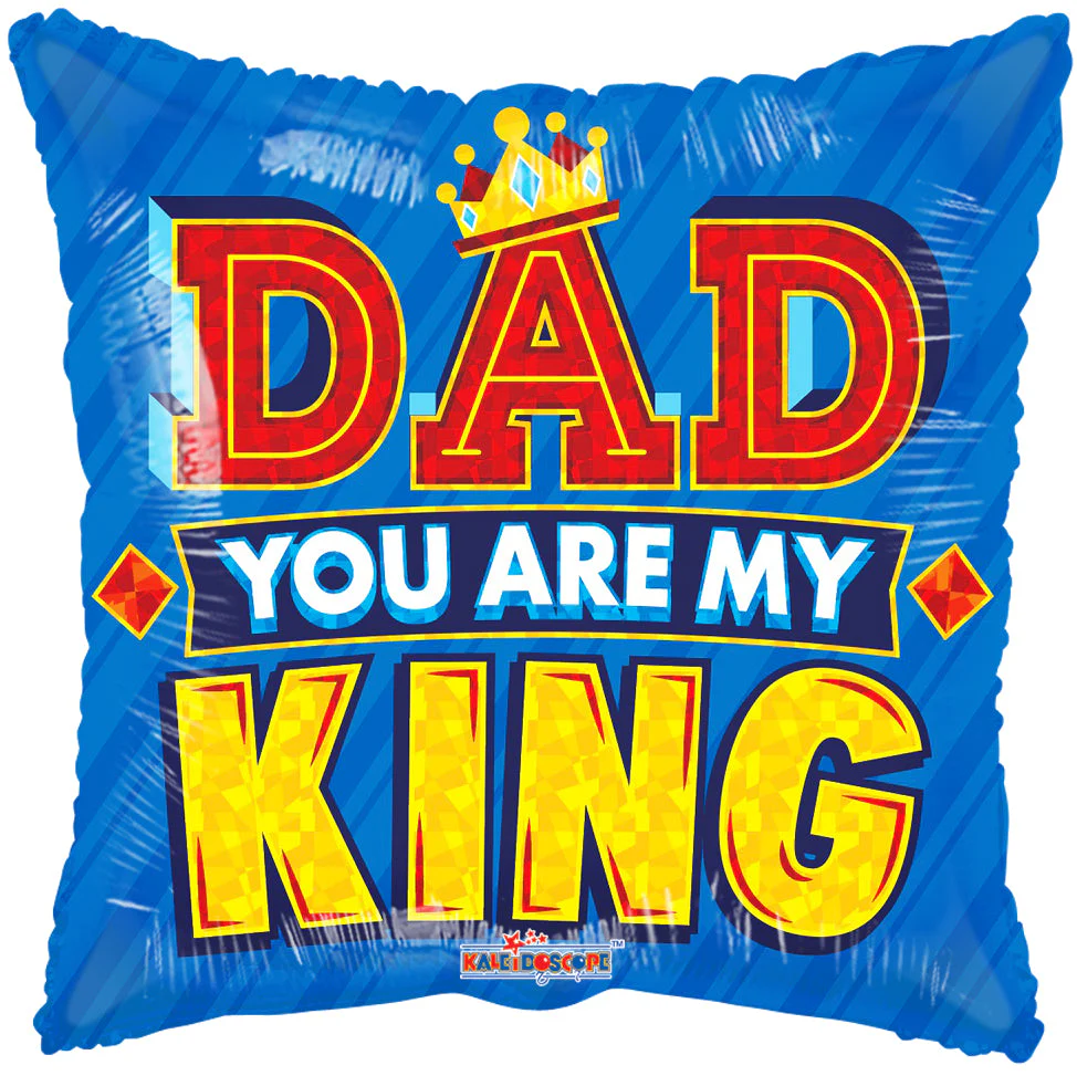 18" Dad King Gellibean Balloon