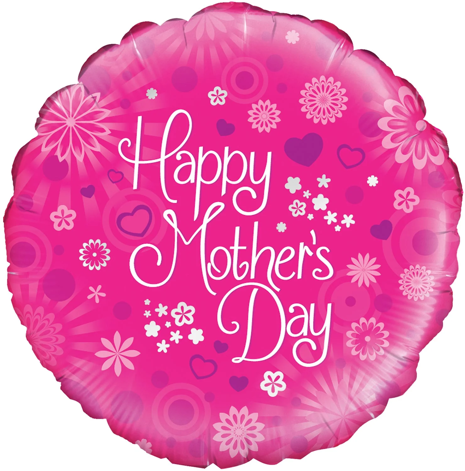 18" Dappled Flowers Mothers Day Oaktree Foil Balloon