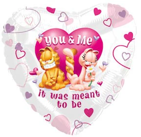 18" Garfield You and Me Meant to Be Balloon