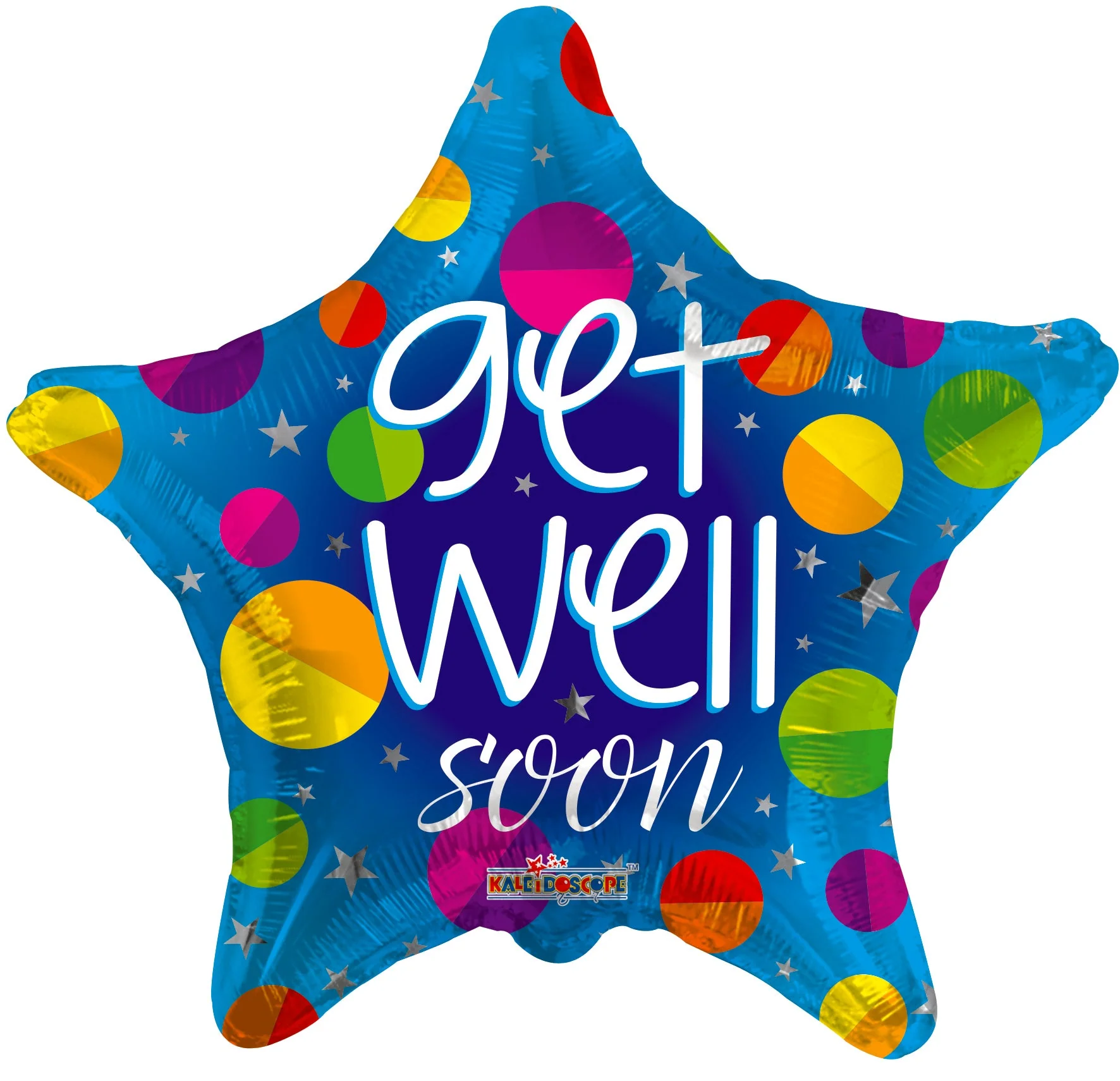 18" Get Well Star Foil Balloon