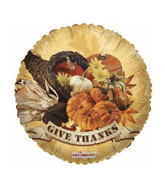 18" Give Thanks Cornucopia Balloon