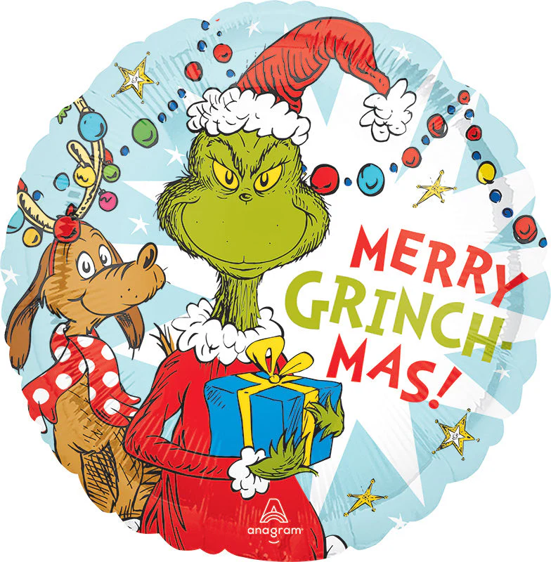 18" Grinch Christmas Foil Balloon