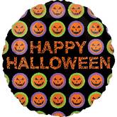 18" Halloween Pumpkin Pattern Balloon