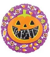 18" Halloween Pumpkin Treats Balloon