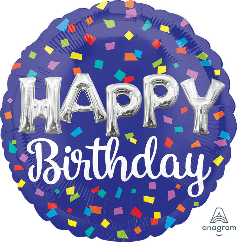 18" Happy Birthday Balloon Letters Foil Balloon