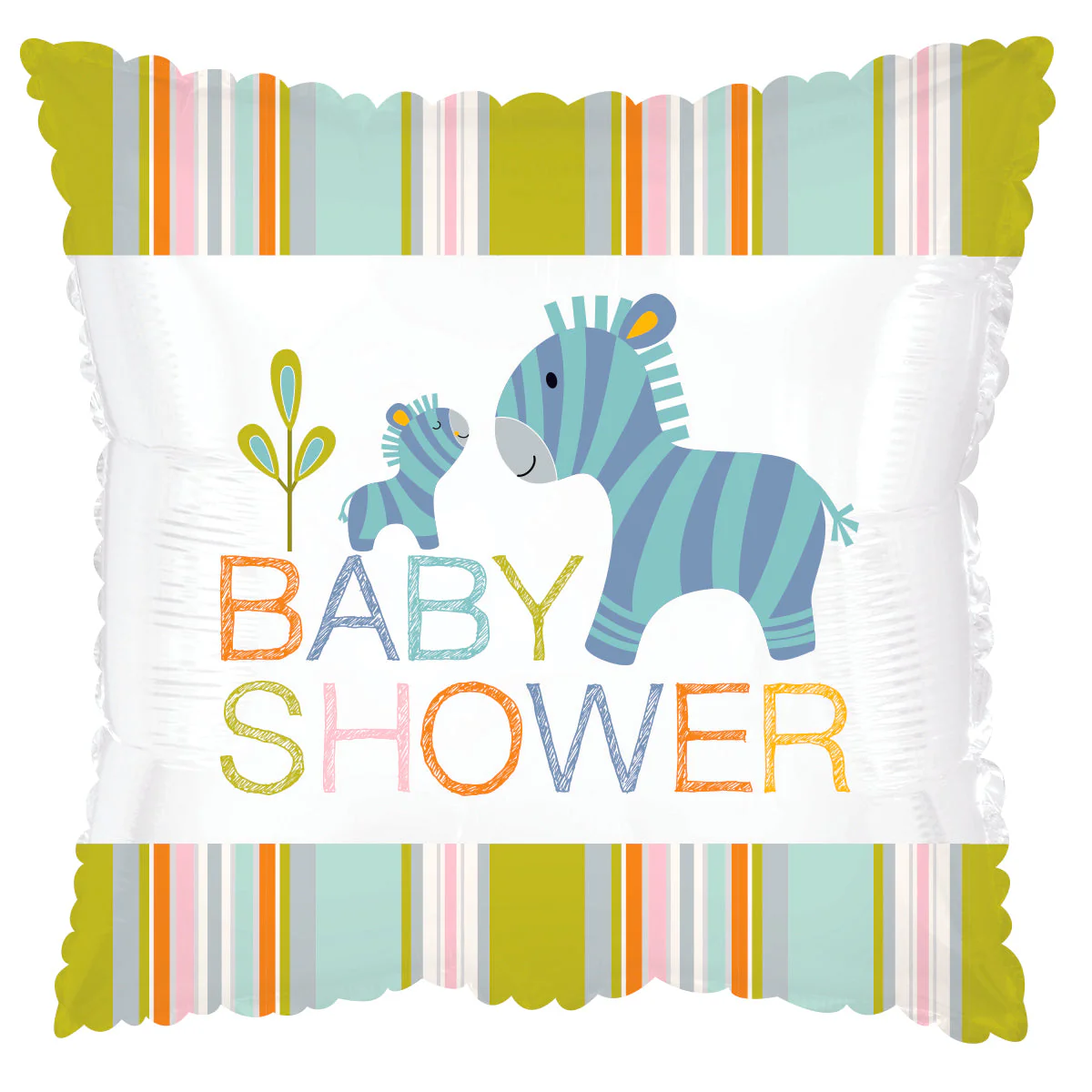 18" Happy Jungle Baby Shower Balloon
