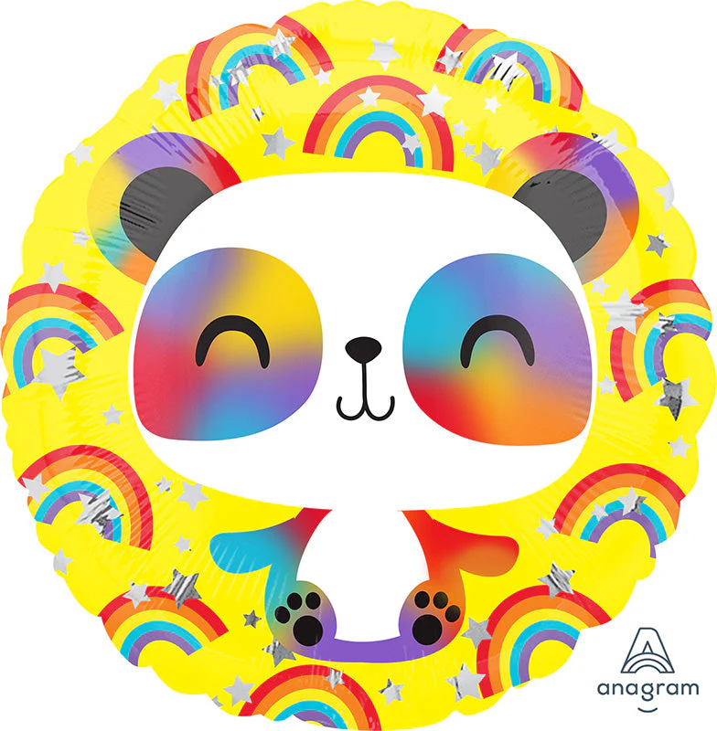 18" Happy Panda Foil Balloon
