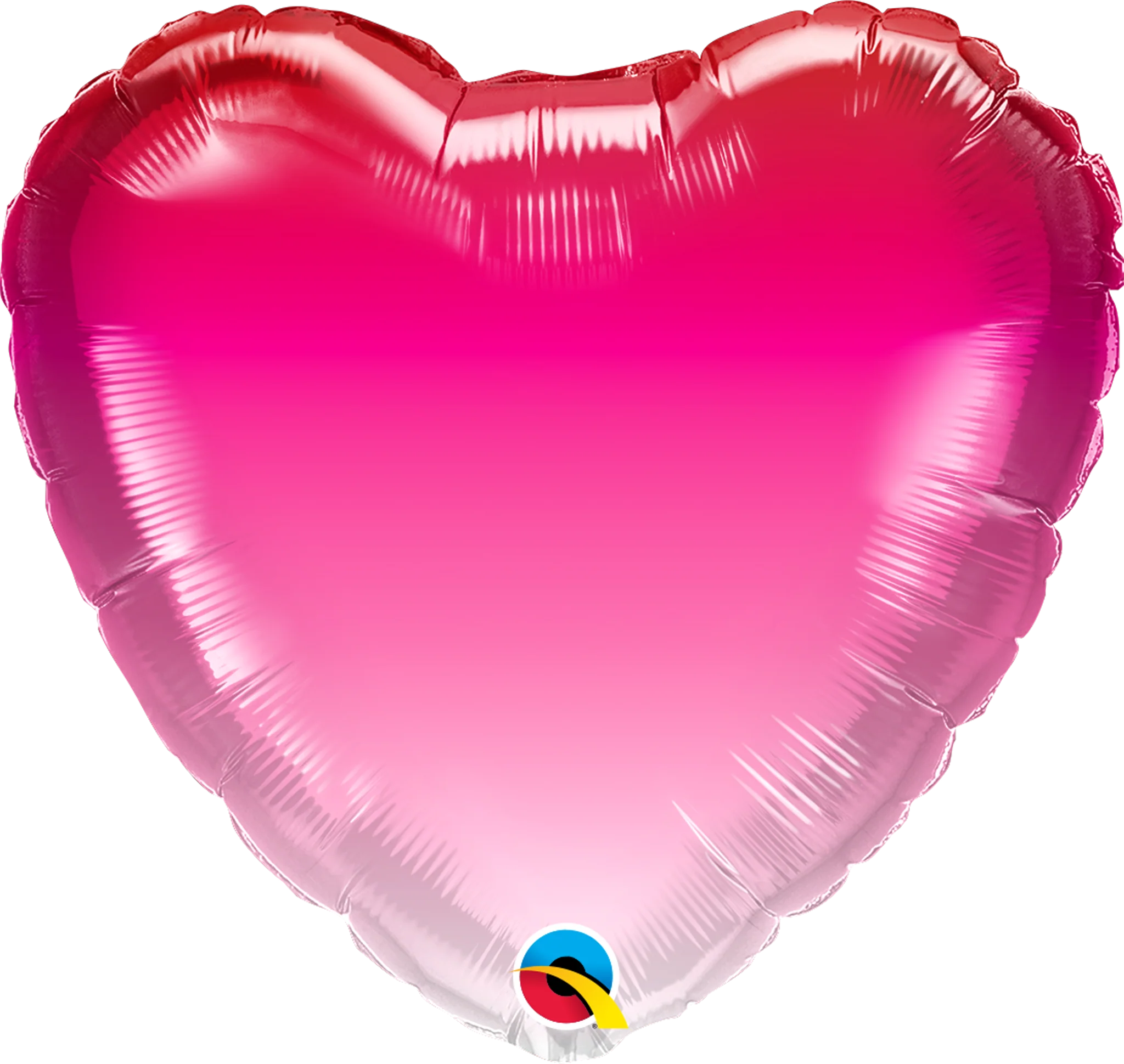 18" Heart Pink Ombre Foil Balloon