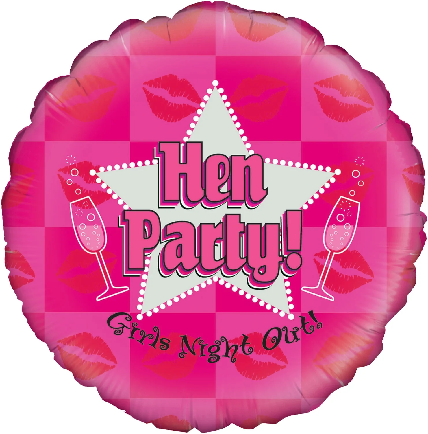 18" Hen Party Holographic Oaktree Foil Balloon