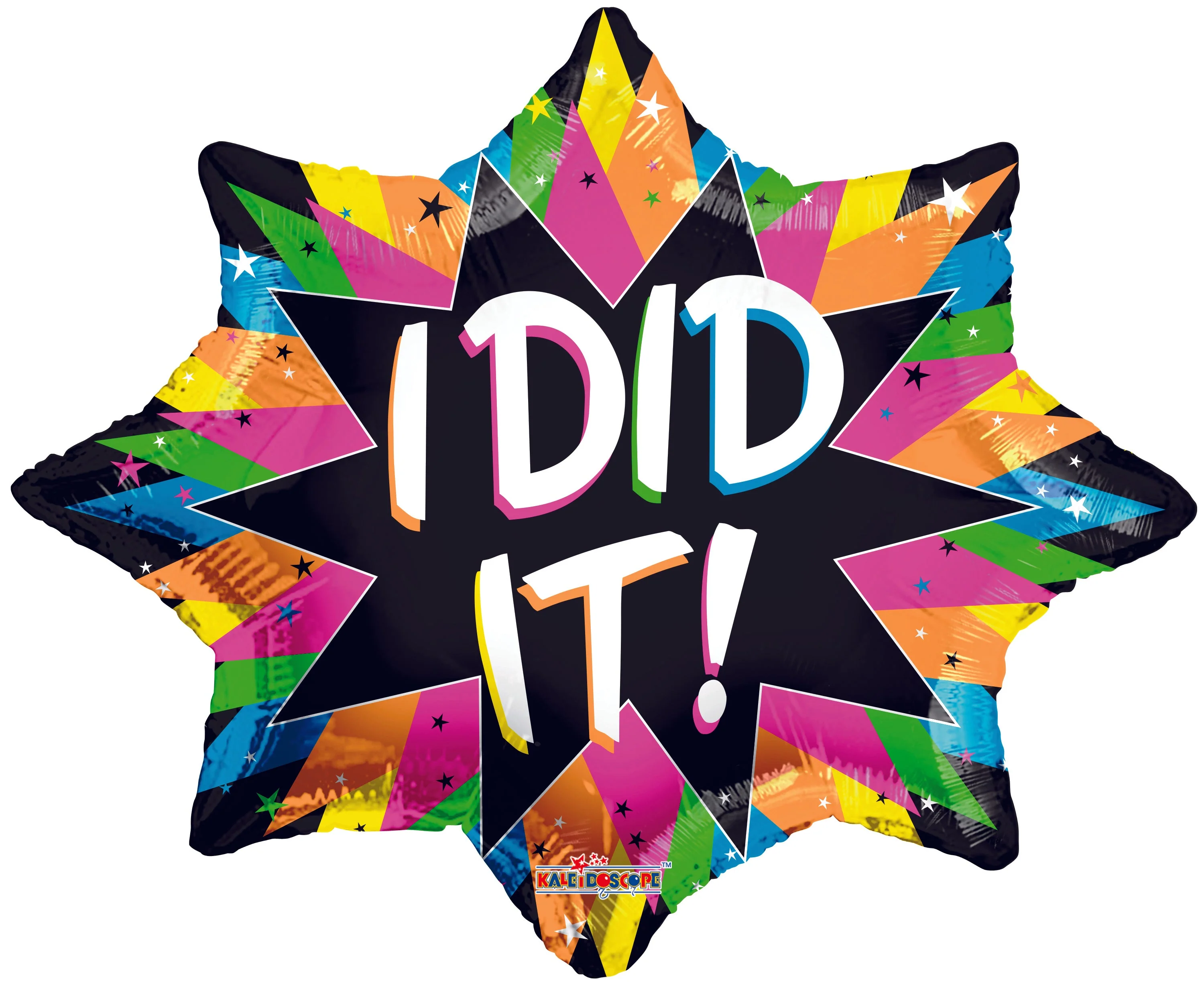 18" I Did It! Gellibean Neon Balloon
