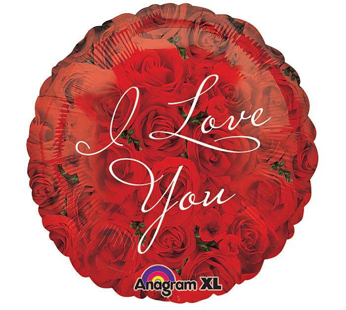 18" I Love You Roses Mylar Balloon
