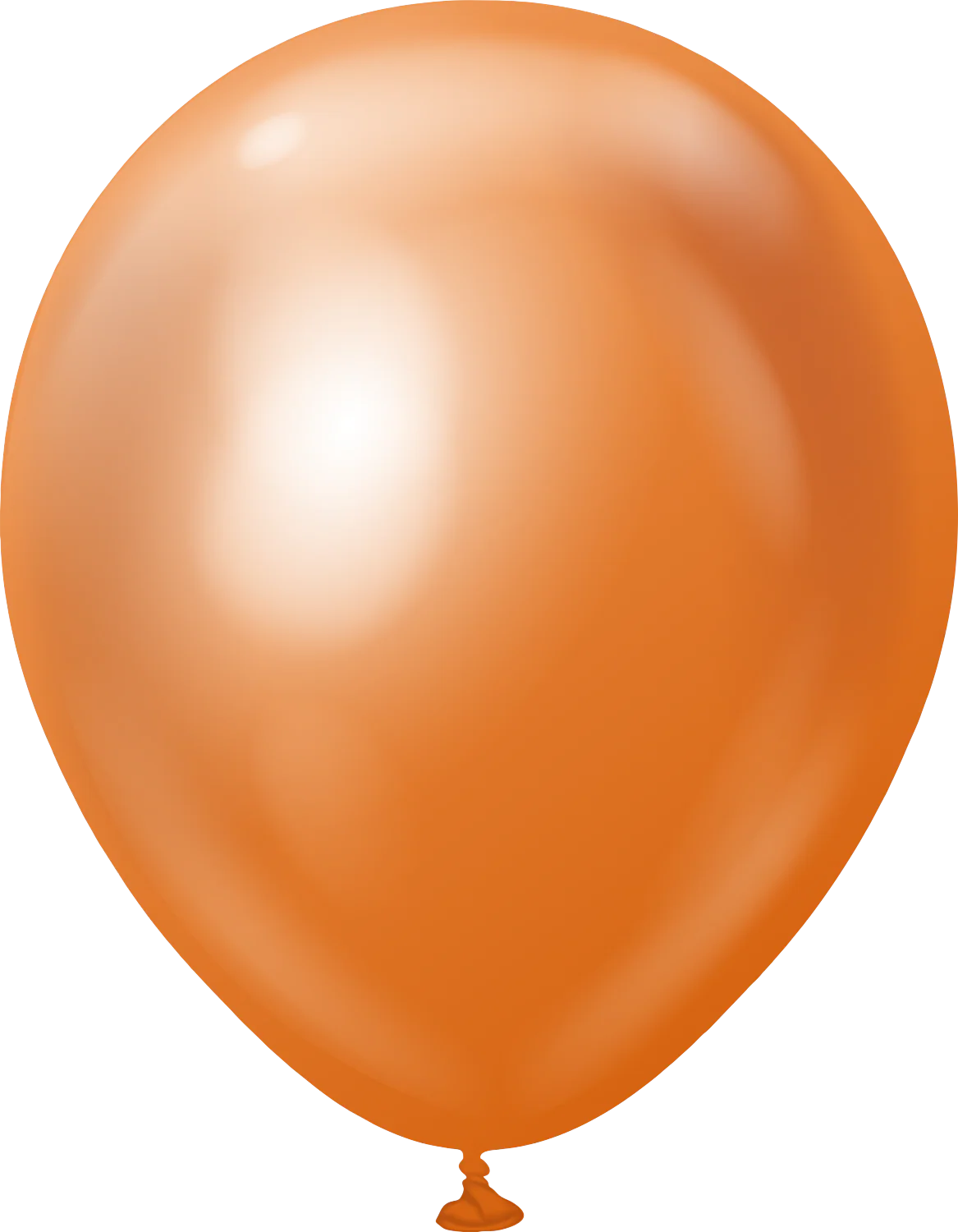 18" Kalisan Latex Balloons Mirror Copper (25 Per Bag)