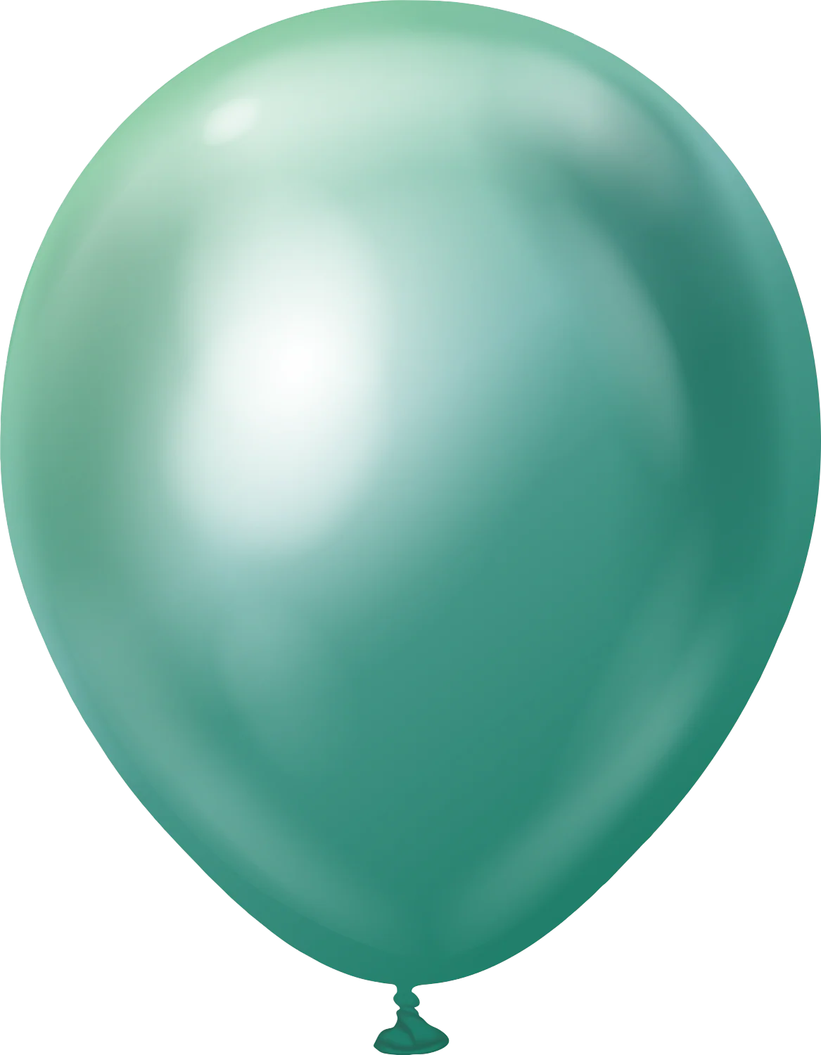 18" Kalisan Latex Balloons Mirror Green (25 Per Bag)