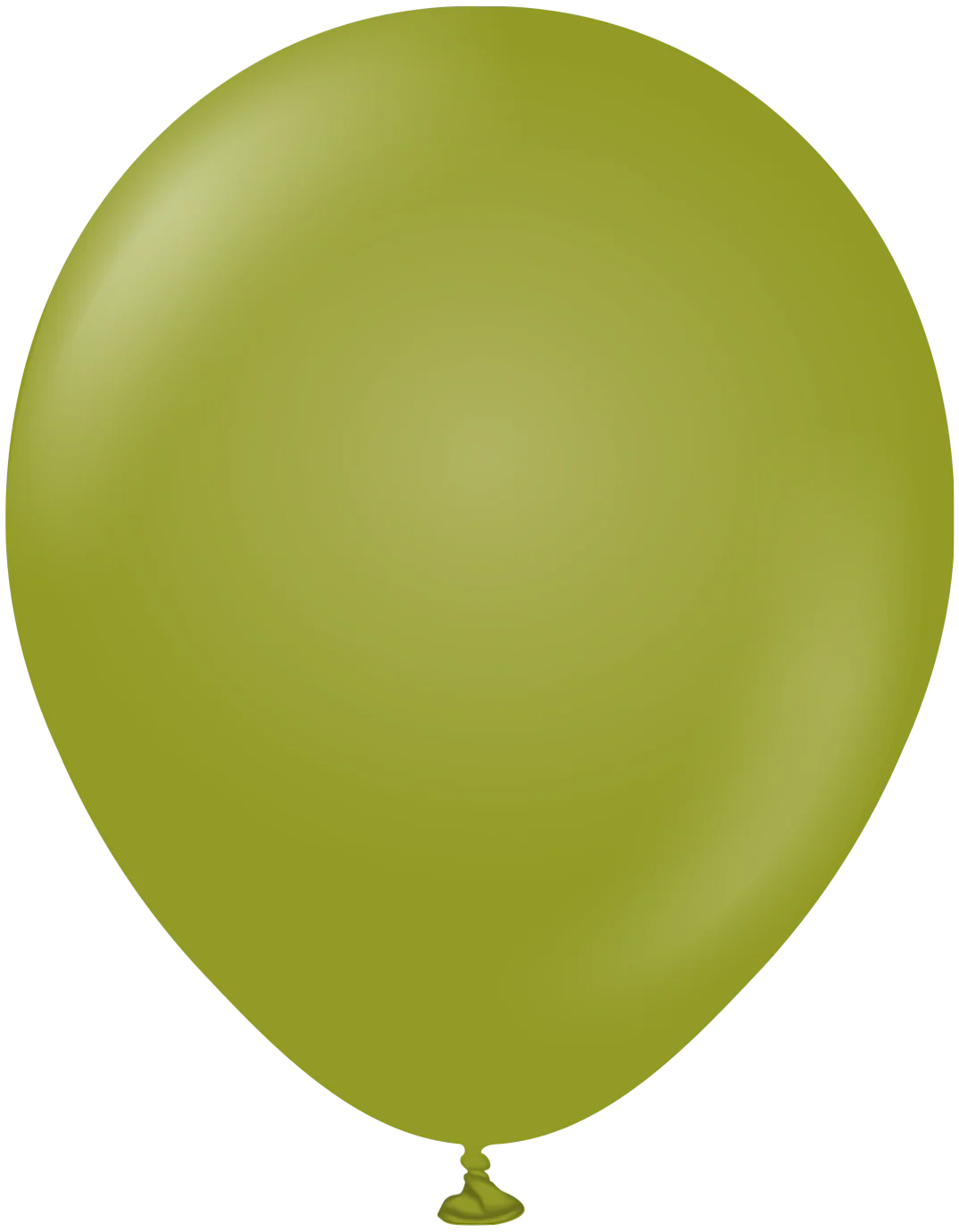 18" Kalisan Latex Balloons Retro Olive (25 Per Bag)