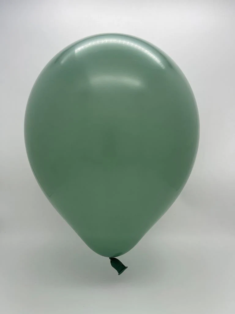 18" Kalisan Latex Balloons Retro Sage (25 Per Bag) - Image 2