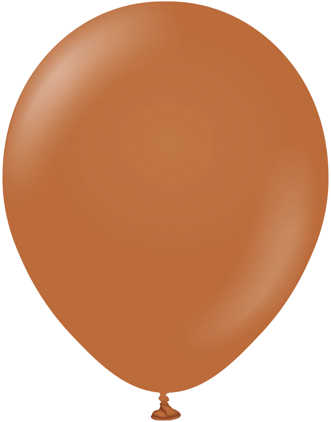 18" Kalisan Latex Balloons Standard Caramel Brown (25 Per Bag)