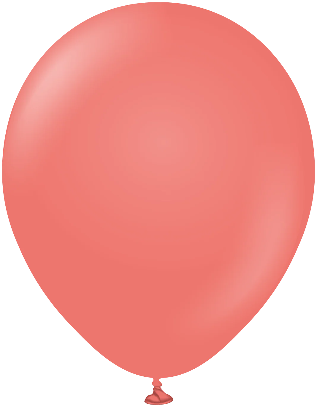 18" Kalisan Latex Balloons Standard Coral (25 Per Bag)