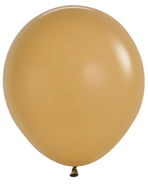 18" Latex Balloons (25 Per Bag) Latte Sempertex/Betallatex