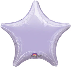 18" Lilac Star Anagram Brand Balloon