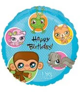 18" Littlest Pet Shop Happy Birthday Balloon