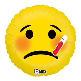 18" MAX Float Balloon Emoji Sick